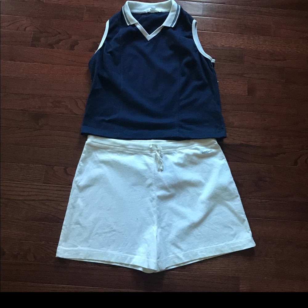 NWT 2 Piece Tank Top with White Shorts